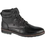 Rieker Herren Stiefeletten/ Winterboots Schwarz Leder Synthetik wasserfest Größe: 41