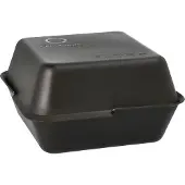 Papstar Mehrweg-Foodboxen „Circulware by Havel“, 2-teilig, L 156 x B 156 x H 43 mm, Poypropylen, schwarz, 36 Stück