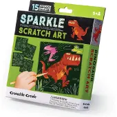 Crocodile Creek Glitzer Kratzkarten Dino - 15 Karten