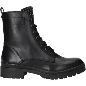 Tamaris Damen Schnürstiefeletten/ Boots Schwarz vegan Größe: 36