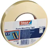 TESA Doppelseitiges Band, 19mm x 25m, Weiss