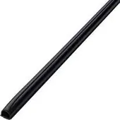 Cablefix AG 127228, Gerade Kabelrinne, Wand, Kunststoff, Schwarz