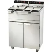 CombiSteel Elektro Fritteuse 2X9 Liter