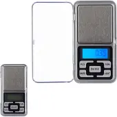 Relaxdays 2 x Digitale Feinwaage Mini Schwarz,Silber,Transparent