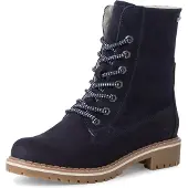 Tamaris Damenschuhe Schnürstiefel Blau Freizeit