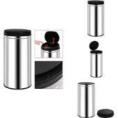 vidaXL Automatischer Sensor-Mülleimer 70 L Edelstahl - Mülltonnen & Abfalleimer