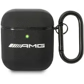 Mercedes Leder Großes Logo - Etui AirPods (czarny)