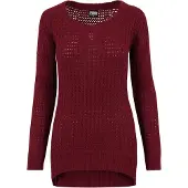 Urban Classics lässiges Damen Sweatshirt Rot