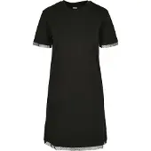 Urban Classics Ladies Boxy Lace Hem Tee Dress
