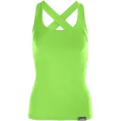 Winshape Sporttop "WVR25", Damen, Gr. S, grün (apfelgrün), 90% Baumwolle, 10% Elasthan, eckiger Ausschnitt, Tops Sporttop, Cross Back Style