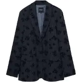 Desigual Sakko Zagrez 24WWEW46 Grau Relaxed Fit