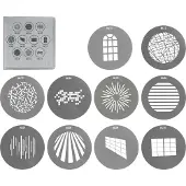 Nanlite Projektionsvorsatz Gobo-Set Serie 1 mit 10 Schattenmasken für PJ-FZ60 19/36