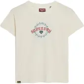 Superdry Tattoo Rhinestone Fitted Kurzarm-t-shirt
