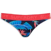 Superdry für Damen. W3010401A Bikiniunterteil Classics navy (M), Schwarz, Strandbekleidung, Recyceltes Polyester, Nachhaltig