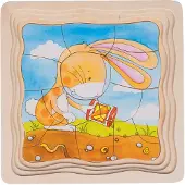 Goki Holz Puzzle-Gemüsegarten