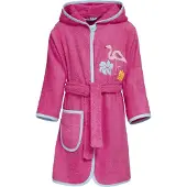 Playshoes Frottee-Bademantel Flamingo in Pink | Gr.: 110/116