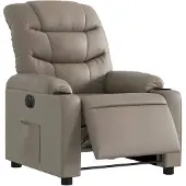 vidaXL Relaxsessel Elektrisch Cappuccino-Braun Kunstleder