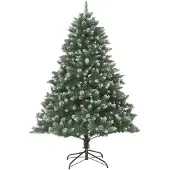 The Living Store Künstlicher Weihnachtsbaum mit Ständer 180 cm PVC