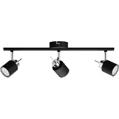 Philips Meranti Decken-/Wandspot, 3x, Strahler Oberflächenbeleuchtung, GU10, 3 Glühbirne(n), LED, 220-240 V, Schwarz