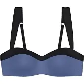 Triumph für Damen. 10218129 Summer Glow Bikinioberteil blau (38B), Strandbekleidung, Polyamid