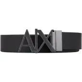 Armani Exchange für Herren. 951017CC50554120 Schwarzer Ledergürtel (34), Lässig, Klassisch