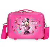 Joumma Bags Unisex für Kinder. 23339E1 ABS Enjoy Minnie Heart Anpassbare ABS-Toilettentasche Fuchsia -29x21x15cm (OSFA), Lässig, Rosa, Synth