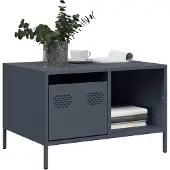 vidaXL Couchtisch Anthrazit 68,5x50x43,5 cm Kaltgewalzter Stahl