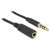 DeLOCK 84667, 3.5mm, Männlich, 3.5mm, Weiblich, 2 m, Schwarz