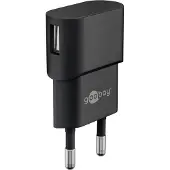 Goobay 12 W USB-A Dual-Ladegerät weiß, 2x USB-A-Anschlüsse, 74.5 mm