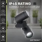 HOFTRONIC™ Silva LED Wandleuchte 8W 690lm 6500K IP65 Schwarz Dimmbar Schwenkbar