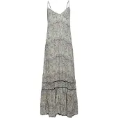 Superdry für Damen. W8011294A Langes blaues trägerloses Kleid (L), Lässig, Viskose, Ärmellos / Hosenträger