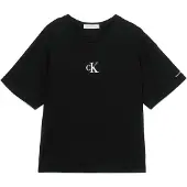Calvin Klein Jeans T-Shirt IG0IG02136 Schwarz Boxy Fit 140