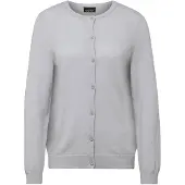 Goldner Strickpullover "Kurzgröße Kuschelweiche Kaschmir-Strickjacke mit Rundhals" Ohne