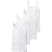 Schiesser Trägertop Cotton Essentials in Weiß | Gr.: 36