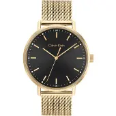 Calvin Klein Nur Zeit Maschenband Gold Kollektion Timeless - mann