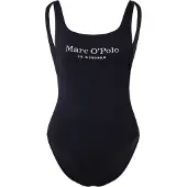 Marc O'Polo Marc OPolo Badeanzug "Essentials" schnelltrocknend, tiefer Rückenausschnitt, Logoschriftzug