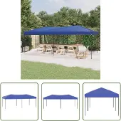 The Living Store Partyzelt Faltbar Blau 3x6 m