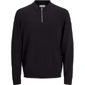 Jack & Jones Polokragenpullover "JJEEMIL KNIT POLO HALF ZIP LS NOOS" mit Polo Kragen
