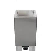 Saro Edelstahlmülleimer 90 Liter, Modell Jupiter Hygiene, Desinfektion, Reinigen
