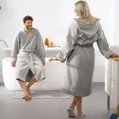 MOODIT Bademantel Reese Unisex Silver-XL
