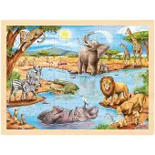 Goki Einlegepuzzle afrikanische Savanne