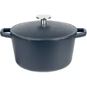 GSW Gusseisen-Kochtopf Durchmesser 21 cm blau