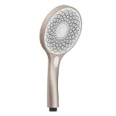 Schutte Handbrause CAPRI, Duschkopf mit Samtstrahltechnologie, Duschbrause mit 3 Strahlarten, Regendusche Rosé matt/Weiß