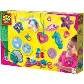 SES Creative 01291 - Schmuck Selber Machen Gips Gießen, Kreatives Bastelset für Kinder, Guss-/Mal-Set für Kinder, 5 Jahr(e), Karton, Mehrfarbig