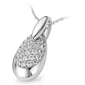 Orphelia Damen-Kette aus 925er Sterlingsilber mit Anhänger – Silber ZH-4771