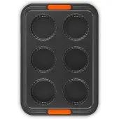 Le Creuset 6er Antihaft-Törtchenformen Muffinförmchen Backzubehör – 38,7x26,9x3,35 cm