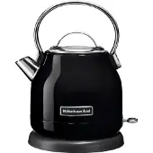 KitchenAid Wasserkocher klassisch in schwarz mit 1,25Liter Kapazität 5KEK1222BOB