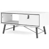 Ebuy24 Rye Couchtisch 1 Schublade mattweiss.