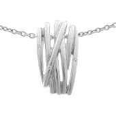 Orphelia Damen-Kette aus 925er Sterlingsilber mit Anhänger – Silber ZH-6038