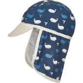 Playshoes Nackenschutzcap "Wal" in Dunkelblau - 53 cm